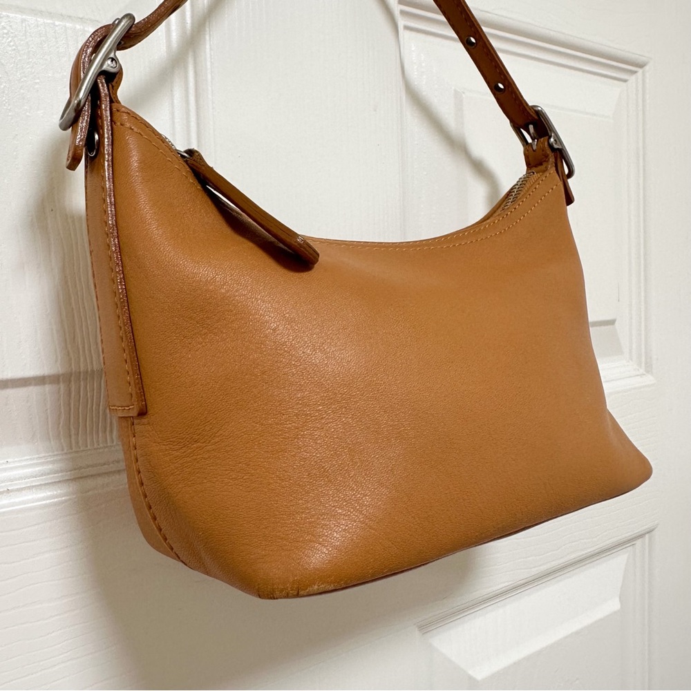Coach Legacy West Mini Pouch Glove Leather Camel Shoulder Bag‎ Vintage Y2K - Picture 3 of 16